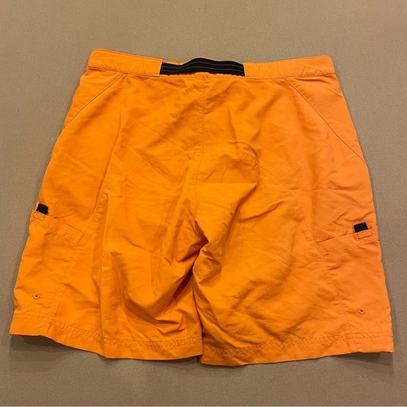 Men’s L.L.Bean Orange Nylon Mesh Lined Belted Shorts Size Medium - Picture 5 of 10